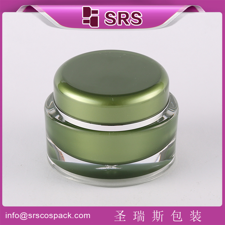 J040 Acrylic 15ml 30ml 50ml cosmetic oval shape cream jar